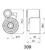 JAPANPARTS BE-309 Tensioner, timing belt